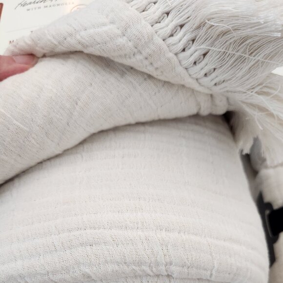 Hearth & Hand - Full/Queen Textured Matelasse Textured Coverlet and 2 Shams - Picture 5 of 13